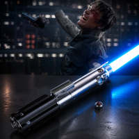 Sabre laser Nexussabers EP7 Graflex Smooth Swing FOC avec poignée métallique, détection de gravité et changement de couleur infini pour le sport