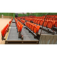 Système de sièges télescopiques rétractables, gradins pliants personnalisés, gradins intérieurs pour stades, gymnases, événements, tribunes