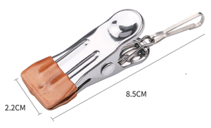 Lot de 10 pinces à linge avec anneaux antidérapants en acier inoxydable pour chaussettes, serviettes, sous-vêtements, gants, sacs de conservation alimentaire - Product Image 5