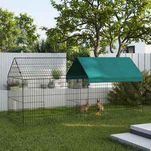 Grand poulailler Walk-in en métal pour élevage de volailles Poulet poulailler extérieur Parc pour animaux de compagnie Lapin Enclos pour arrière-cour Ferme - Product Image 5