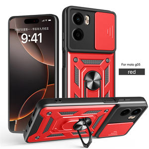 Fundas traseras a prueba de golpes para Motorola Moto G05/G85/G64/E14/X50 Ultra TPU + PC híbrido magnético soporte para coche funda para teléfono móvil - Product Image 4