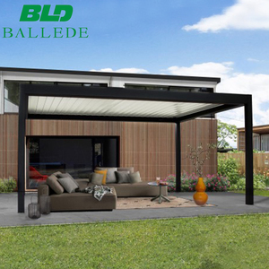 Pérgola <span class=keywords><strong>de</strong></span> Aluminio Bioclimática <span class=keywords><strong>de</strong></span> 5x7 para Jardín Exterior, Resistente a la Lluvia, <span class=keywords><strong>de</strong></span> <span class=keywords><strong>Hierro</strong></span> <span class=keywords><strong>Forjado</strong></span> - Product Image 4