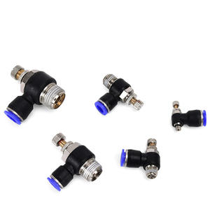 Vannes de commande pneumatiques SL, raccords rapides, contrôle de vitesse du cylindre, vannes de régulation de vitesse, raccords de tuyauterie et tuyaux d'air - Product Image 6