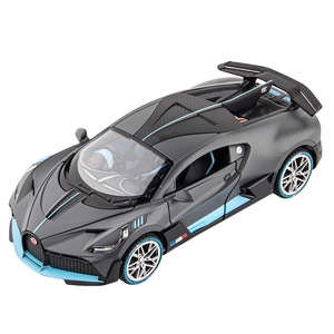 Modèle de voiture moulé sous pression 1:24 Bugati DIVO avec portes de retrait son et lumière ornement ouvert décorer des jouets de modèle de voiture en métal - Product Image 1
