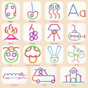 <b>Kids</b> Intelligence Development Perfect Creative Gifts Montessori Matching Toys Toddler Sticks <b>Rings</b> Puzzle - Product Image 4