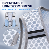 Gilet d'hydratation portable en nylon et polyester, personnalisable, faible MOQ, en stock, avec bidons, sac de course inclus, unisexe-adulte