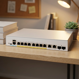 Commutateur Ethernet d'entreprise de la série C1200, modèle C1200-8T-E-2G, avec 8 ports GE et 2 ports 1G combinés - Product Image 1