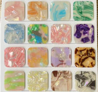 Plaque en acrylique coulé, acrylique nacré, acétate de cellulose, feuille stratifiée de 4 mm, matériau pour bijoux, plaques de cellulose