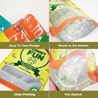 Emballage alimentaire personnalisé emballage étanche copeaux de plastique sacs en aluminium pochette debout Doypack fermeture éclair avec fenêtre