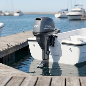Nouveau moteur hors-bord marin 4 temps 20 CV, refroidi par eau, essence, avec réservoir de carburant de 24 L, 2 cylindres - Product Image 3