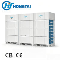 Système de climatisation multi-zones à pompe à chaleur à inverter DC complet Hongtai T3 52 ° Unité extérieure VRF C R32 8-134HP pour bâtiment commercial HVAC