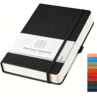 Libreta de Cuero PU Reforzado Impermeable A5 con Logotipo Personalizado AssurePrint Plus, Papel de 100 g/m² Libre de Ácido, 180 Hojas Planas, Regalo Corporativo