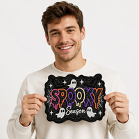 Nouvel Arrivage : Patchs Brodés Scintillants Thème Fêtes d'Automne, à Thermocoller pour Personnalisation Halloween