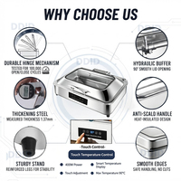 Plat à réchaud en acier inoxydable pour cuisine professionnelle – Performance stable, entretien facile, option personnalisable pour service buffet