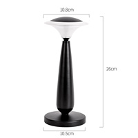Nouvelle Lampe de Bureau LED Empire Null au Design Minimaliste et Luxueux, avec Protection Oculaire, Abat-jour en Métal, Contrôle Tactile et Intensité Réglable