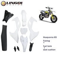 LING QI Kit complet de carénage de moto PP avec siège réservoir de carburant pour Husqvarn 65 Dirt Bike Pit Bike