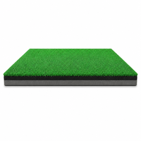 Tapis d'entraînement de golf 3D en fibres de qualité supérieure, base en tissu non tissé, gazon en tricot PA durable, simulateur de golf d'intérieur