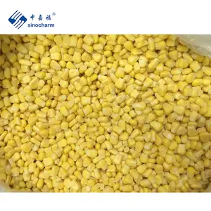 Sino charm HACCP Dia 7-11mm IQF Zucker mais Großhandels preis Einzelhandel paket 1kg Gefrorene Zucker mais kerne