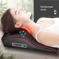 Coussin de massage en cuir PU CCOSMO, best-seller, avec contrôle de la minuterie, chauffage de la tête, vibrations, soutien doux pour la relaxation musculaire quotidienne