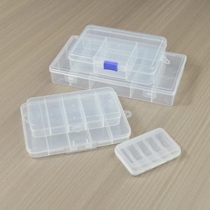 Transparent Jewelry Storage <b>Box</b> 5-Compartment PP Portable Organizers For Beads Earplugs Fishing <b>Tackle</b> Desktop Storage - Product Image 2