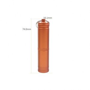 Wholesale Metal Pill Organizer, <b>Boxes</b> Keychain <b>Waterproof</b> Pill <b>Storage</b> Capsule Bottle <b>Storage</b> Keyring/ - Product Image 6