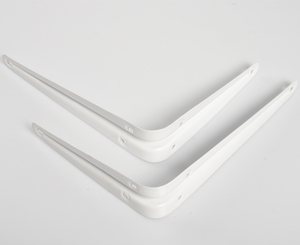 Heavy Duty <strong>White</strong> Iron Metal Shelf Support <strong>Brackets</strong> - Product Image 4