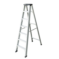 Échelle à 6 marches en acier du fabricant avec plate-forme d'outils échelle d'ingénierie taille peut être personnalisée plate-forme de travail en aluminium