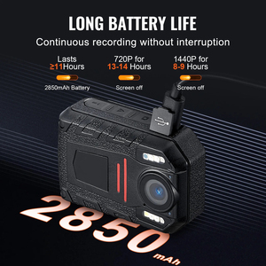 Z02 1440p HD mini máy ảnh cơ thể 64GB Wearable cam âm thanh hình ảnh video được xây dựng trong 2850 mAh pin 2.0 "LCD hồng ngoại tầm nhìn ban đêm - Product Image 3
