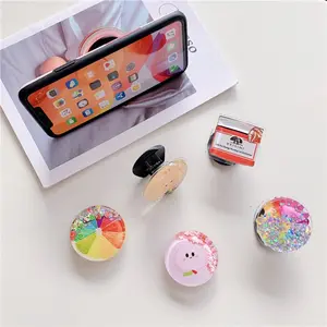 Silicone Mobile Phone Holders Factory Custom Phone Socket UP Grip Holder With Design LOGO Printing Sockets Phone Stand