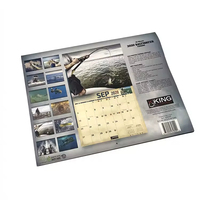 Calendrier de bureau personnalisé 2026 2027, imprimé, 12 mois, calendrier mural coloré imprimé, reliure spirale, calendrier de table