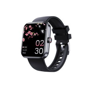 Nouvelle montre connectée carrée unisexe, étanche IP67, tracker d'activité physique, boîtier en alliage, écran IPS, bracelet en gel de silice, compatible Android, réveil tactile - Product Image 1