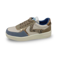 Marque privée personnalisée chaussures décontractées pour femmes tissu léopard chaussures à usage quotidien femmes baskets décontractées