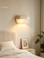 Lampe murale extérieure rétro crème, étanche, LED, verre givré, aluminium, montage mural pour jardin, couloir