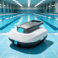 Aspirateur robotisé automatique sans fil rechargeable intelligent pour piscine, nettoyage rapide, auto-chargeant, pour éliminer les débris et les feuilles de la piscine