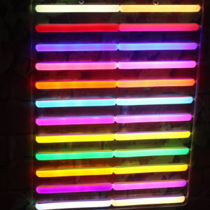 Custom stasera <span class=keywords><strong>LED</strong></span> <span class=keywords><strong>Open</strong></span> Neon segno PVC personalizzato illuminato verde giallo segno per i negozi di affari decorazione di nozze pubblicità - Product Image 3