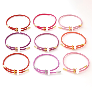 Pulsera de hilo rojo para el año del zodiaco, multicolor, tejida a mano, con forma de H, resistente a la decoloración, para mujer - Product Image 1