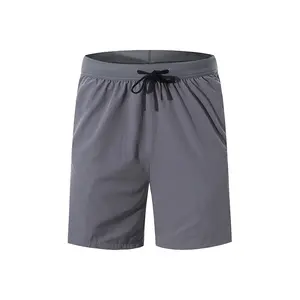 Hersteller Workout Kleidung Fitness Herren Shorts Elastic Waist band Gym Shorts mit Reiß verschluss taschen Sport Fußball tragen