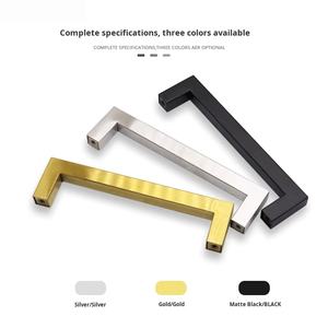 Poignées de meubles et poignées de tiroirs en acier inoxydable, poignées de cuisine en or brossé pour armoires de rangement - Durables et antirouille - Product Image 2