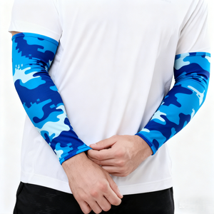 ปลอกแขนกันแดดแบบพรีเมียม ซับเหงื่อได้ดี ป้องกันรังสียูวี  พร้อมโลโก้สั่งทำพิเศษ สำหรับกิจกรรมกลางแจ้งและกีฬา ป้องกันความร้อน ปลอกแขนยาว - Product Image 6