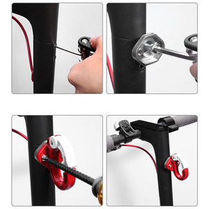 Nouvelle Image Scooter électrique crochet cintre en aluminium griffe enfant Scooter poignée pour <span class=keywords><strong>Xiaomi</strong></span> <span class=keywords><strong>M365</strong></span> sac pièces de rechange avec casque sacs - Product Image 4