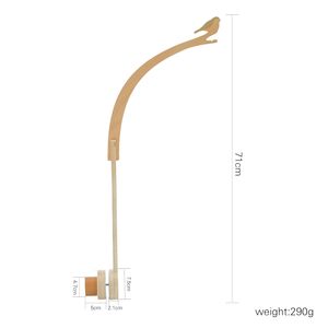Soporte Natural para Cuna, Accesorio de Madera para Bebé, Colgante de Campana de Cama - Product Image 2