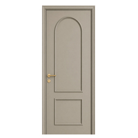 Porte coulissante en bois à pousser et tirer, gain de place pour intérieur résidentiel, finition de surface CPL, style moderne minimaliste, porte coulissante en polymère pour chambre à coucher et hôtel