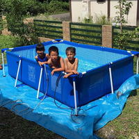 Piscine hors sol rectangulaire INTEX 28270 de 2,2 m x 1,5 m x 0,60 m, piscine à cadre