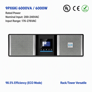 Alimentation sans interruption (ASI) à double conversion en ligne 6000VA 5400W 9PX 6Ki, 6kVA, montage en rack, onde sinusoïdale pure, sortie 230V - Product Image 3
