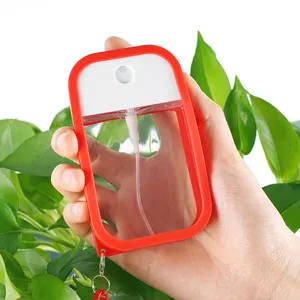 Spray Pump Perfume Pocket Card Shape Bottle Hand Sanitizer Credit Card Type Size Plastic Spray Bottle With Keychain
