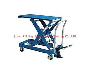 1000KG มือคู่มือตาราง 500 กก. 1000 กก. กรรไกรไฮดรอลิกตารางกรรไกรยกแพลตฟอร์มขนถ่ายรถเข็น - Product Image 5