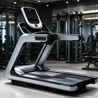 Tapis roulant motorisé professionnel pour salle de sport avec contrôle par clavier, machine de course pour entraînement cardio et aérobique en club de fitness