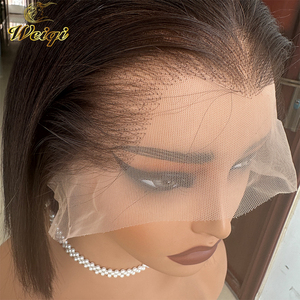 วิกผมบ๊อบสั้นแบบตรง M Lagos รุ่นใหม่ล่าสุด วิกผมแท้แบบ HD Lace Front ขนาด 13x4 สำหรับผู้หญิงผิวสี - Product Image 4