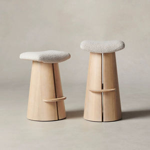 Silla de Bar de madera maciza creativa nórdica diseño moderno <span class=keywords><strong>para</strong></span> el hogar Hotel Club Oficina recepción taburete alto <span class=keywords><strong>para</strong></span> sala de estar - Product Image 2