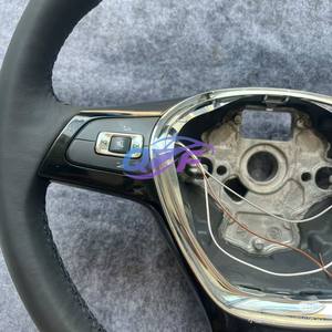Volante de cuero completo modificado Lenkrad personalizado para VW Volkswagen Golf 8 <span class=keywords><strong>R</strong></span> MK8 Gti <span class=keywords><strong>Arteon</strong></span> Tiguan Touarge - Product Image 3